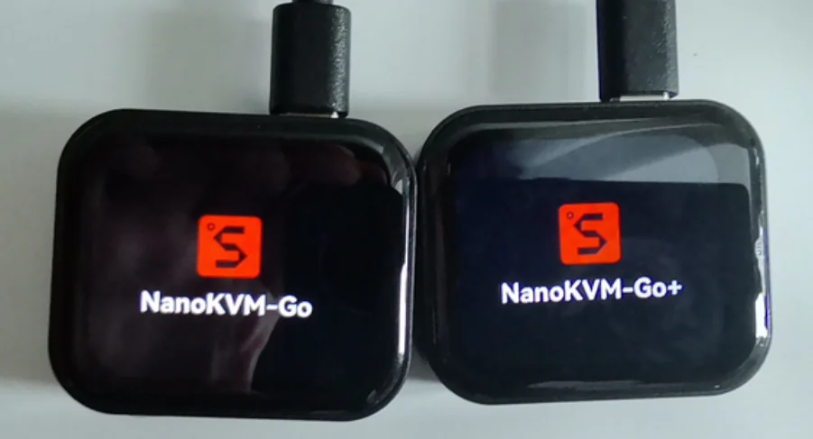 NanoKVM-Go and NanoKVM-Go+ boot logos